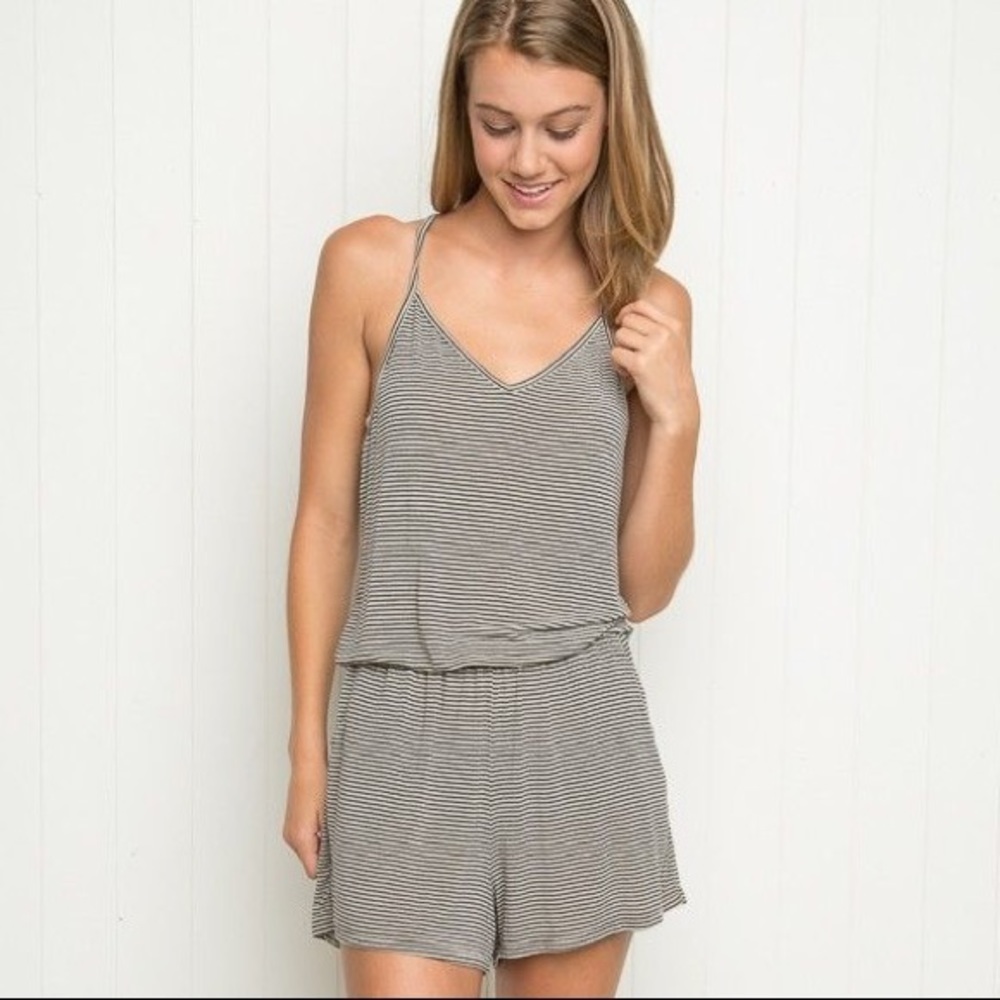 Brandy Melville Striped Romper